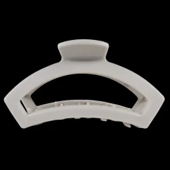 Large Teleties Open Claw Clip - Silver Flames