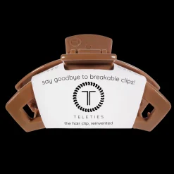 Large Teleties Open Claw Clip - Caramel
