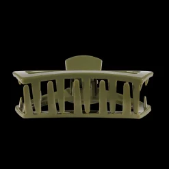 Large Teleties Open Claw Clip - Olive