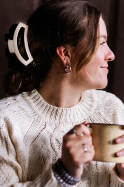 Large Teleties Open Claw Clip - Toasted