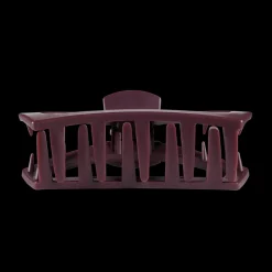 Large Teleties Open Claw Clip - Burgundy Bliss