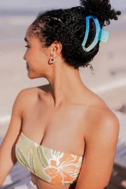 Large Teleties Open Claw Clip - Poolside