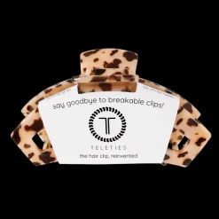 Large Teleties Open Claw Clip - Blonde Tortoise