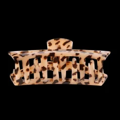 Large Teleties Open Claw Clip - Blonde Tortoise