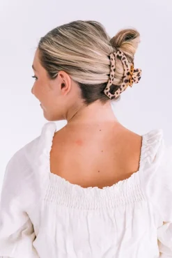 Large Teleties Open Claw Clip - Blonde Tortoise