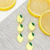 Lemon Charm Dangle Earrings