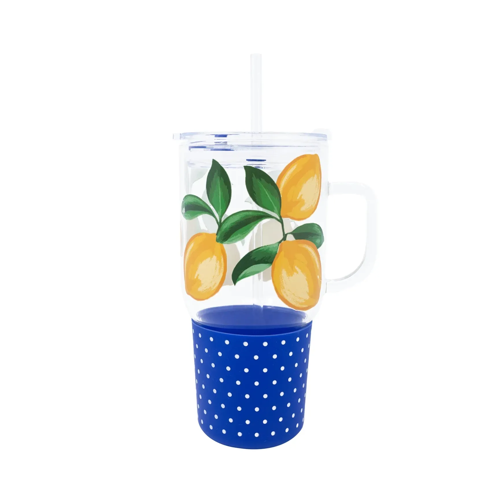 Lemon Glass Straw Tumbler by Draper James