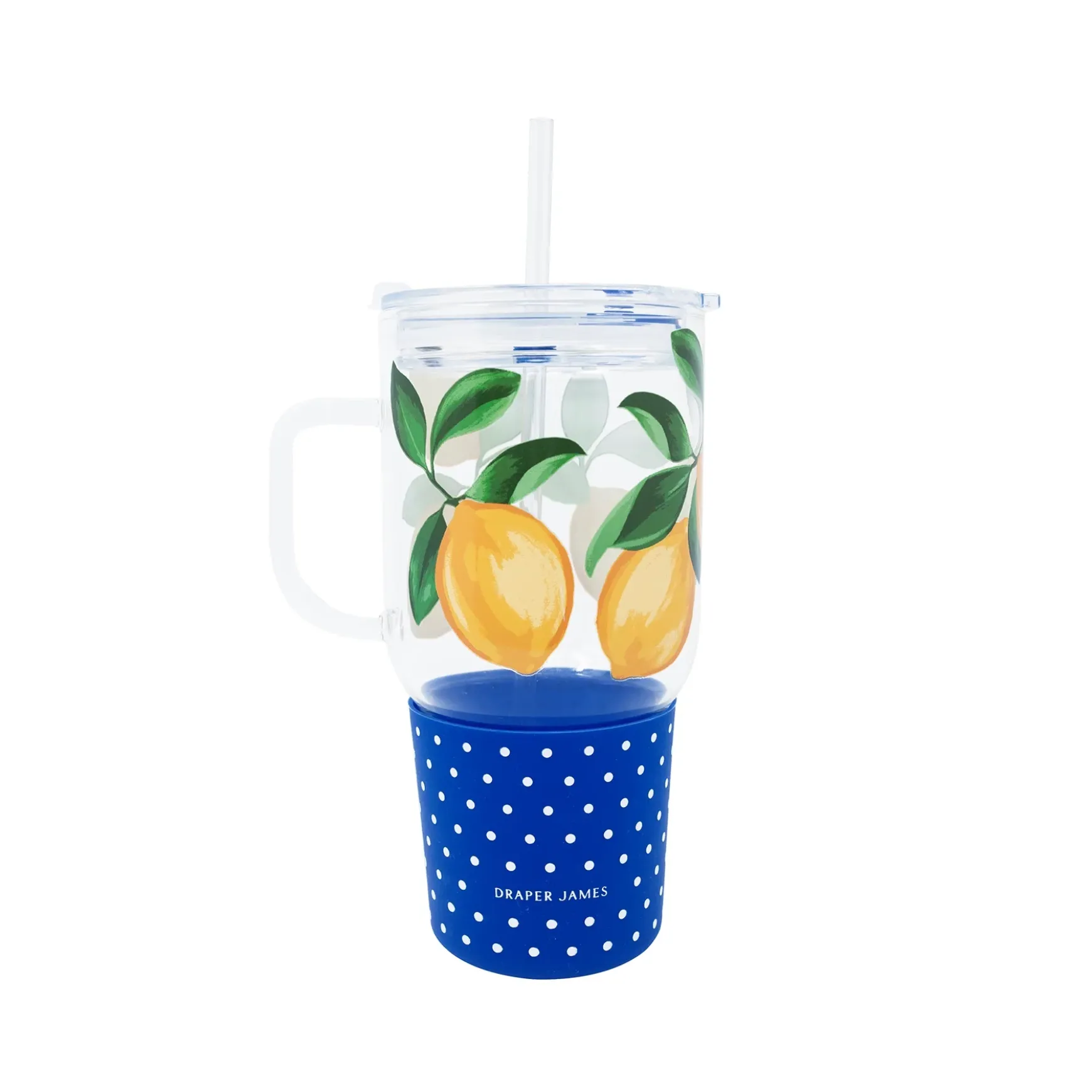 Lemon Glass Straw Tumbler by Draper James