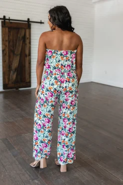 Life of the Party Floral Jumpsuit in Green