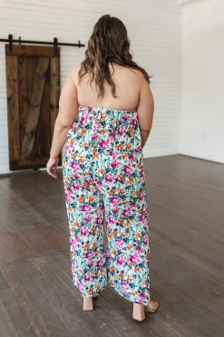 Life of the Party Floral Jumpsuit in Green