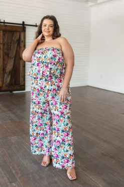 Life of the Party Floral Jumpsuit in Green