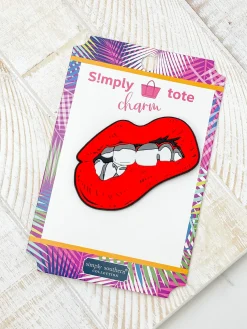 Lips Tote Bag Charm by Simply Southern