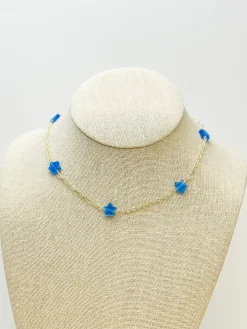Little Star Station Necklaces - Blue