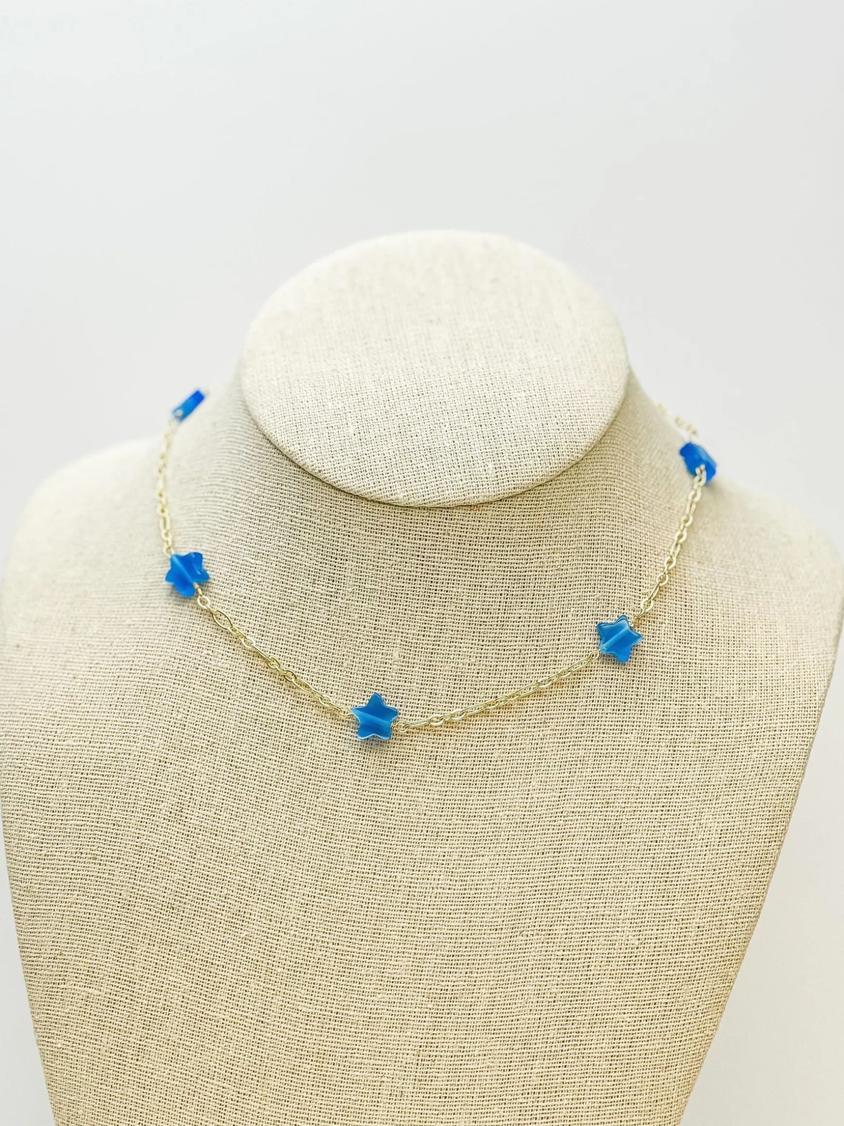Little Star Station Necklaces - Blue