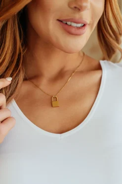 Lock it Up Lock Pendant Necklace