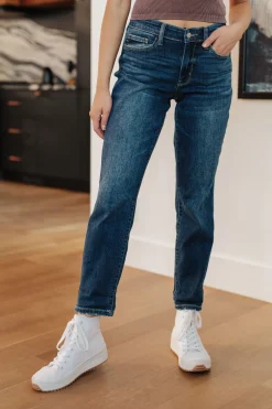 London Midrise Cuffed Boyfriend Jeans by Judy Blue