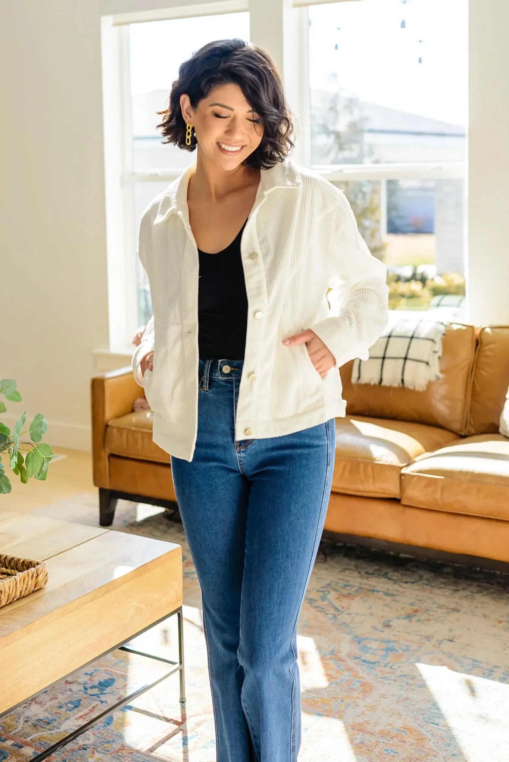 Loretta Rhinestone Fringe Jacket