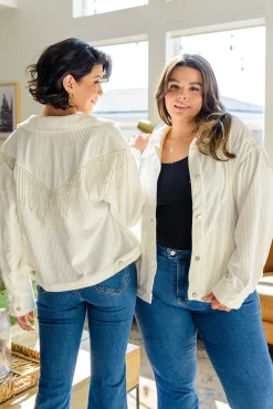 Loretta Rhinestone Fringe Jacket