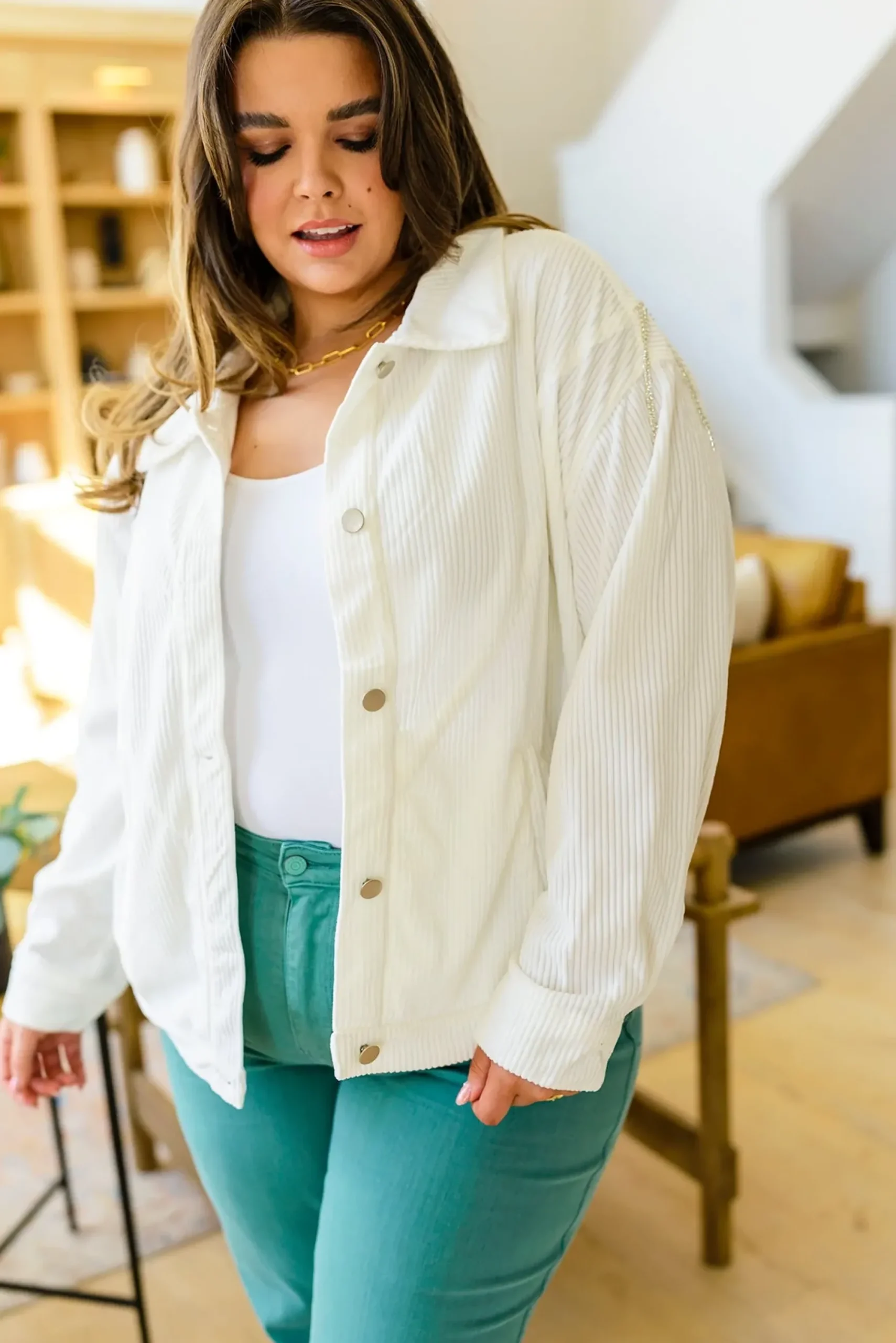 Loretta Rhinestone Fringe Jacket