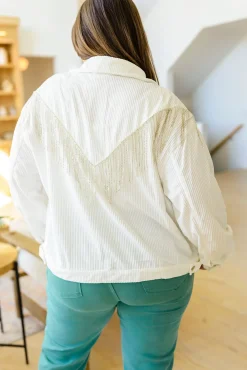 Loretta Rhinestone Fringe Jacket