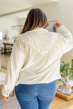 Loretta Rhinestone Fringe Jacket