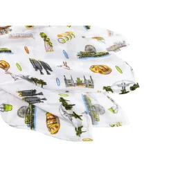 Los Angeles Baby Swaddle Blanket