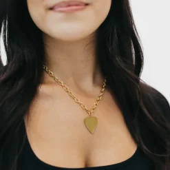 Love Does Heart Pendant Necklace by Pretty Simple