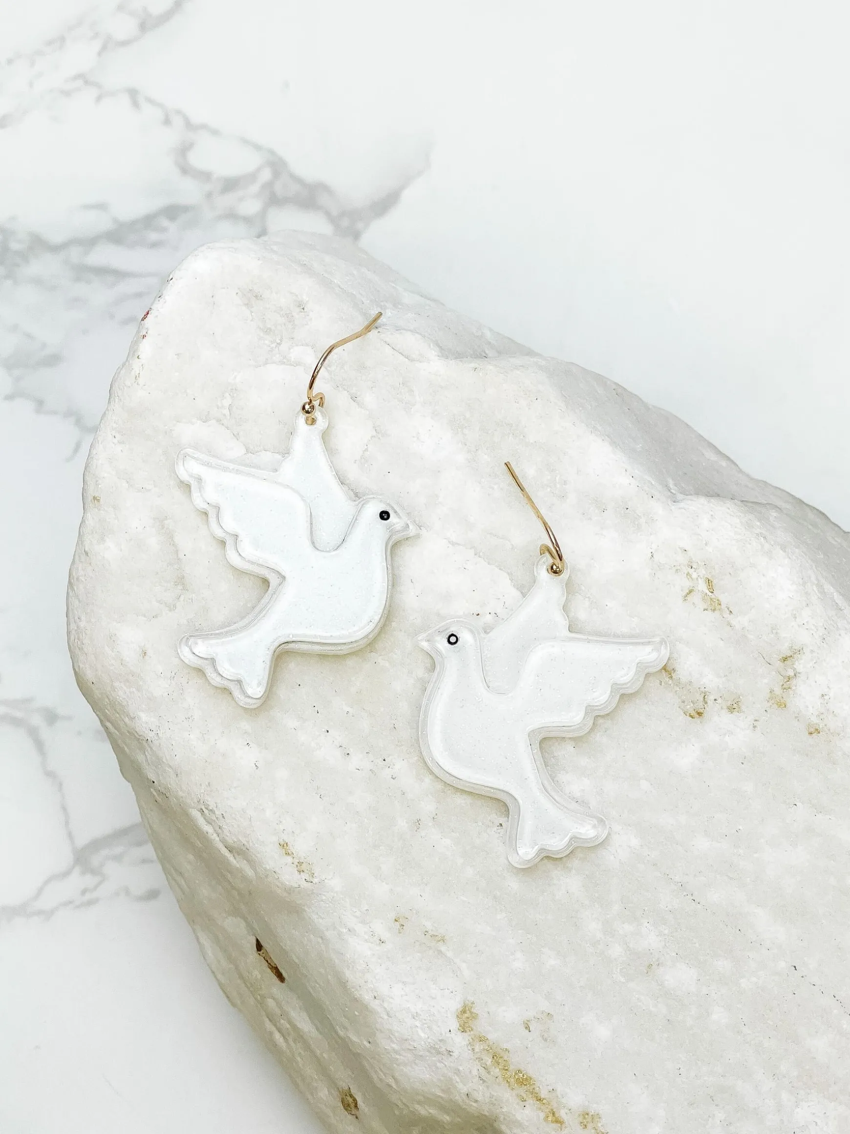 Love Dove Dangle Earrings
