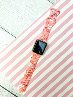 Love Letters Printed Silicone Watch Band - One Size