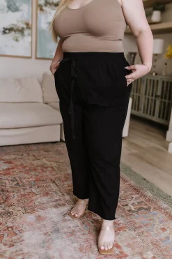 Love Me Dearly High Waisted Pants in Black