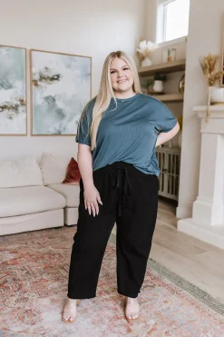 Love Me Dearly High Waisted Pants in Black