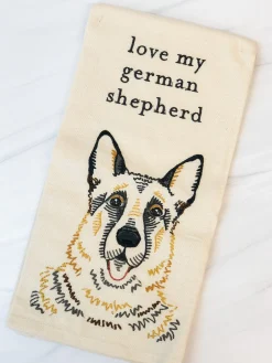 'Love My German Shepherd' Dish Towel