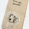'Love My Poodle' Dish Towel
