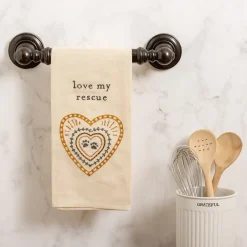'Love My Rescue' Dish Towel