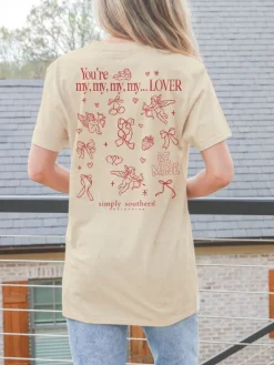 'Lover' Valentine Short Sleeve Tee by Simply Southern