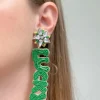 'Lucky Derby' Beaded Dangle Earrings