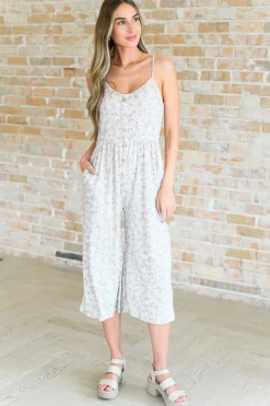 Lucky In Love Floral Jumpsuit - 4/3