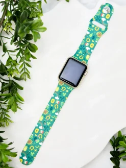 Lucky Scene Print Silicone Smart Watch Band - M/L