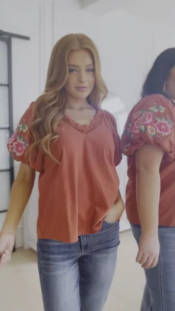 Luisa Embroidered Blouse