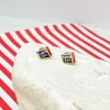Lunch Box Enamel Studs by Prep Obsessed