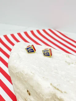Lunch Box Enamel Studs by Prep Obsessed