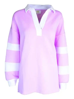 Macy Long Sleeve Collared Top by Simply Southern - Pink