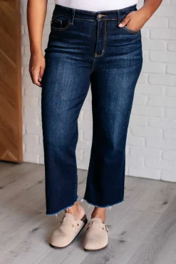 Madeline High Rise Cropped Wide Leg Jeans by Judy Blue