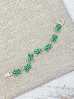 Magnetic Enamel Bracelet - Frog