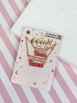 'Mama Claus' & 'Mini Claus' Necklace Set