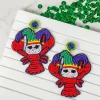 Mardi Gras Crawfish Dangle Earrings