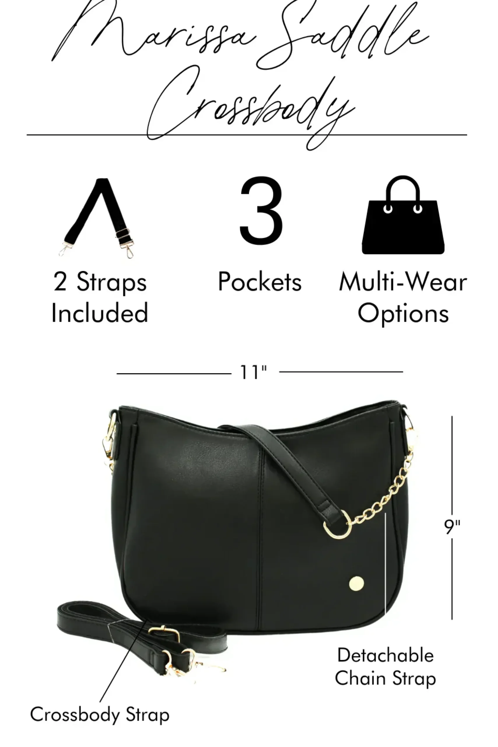 Marissa Saddle Crossbody - 4/7