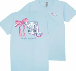Maryland Home Bow Floral State Tee by Simply Southern