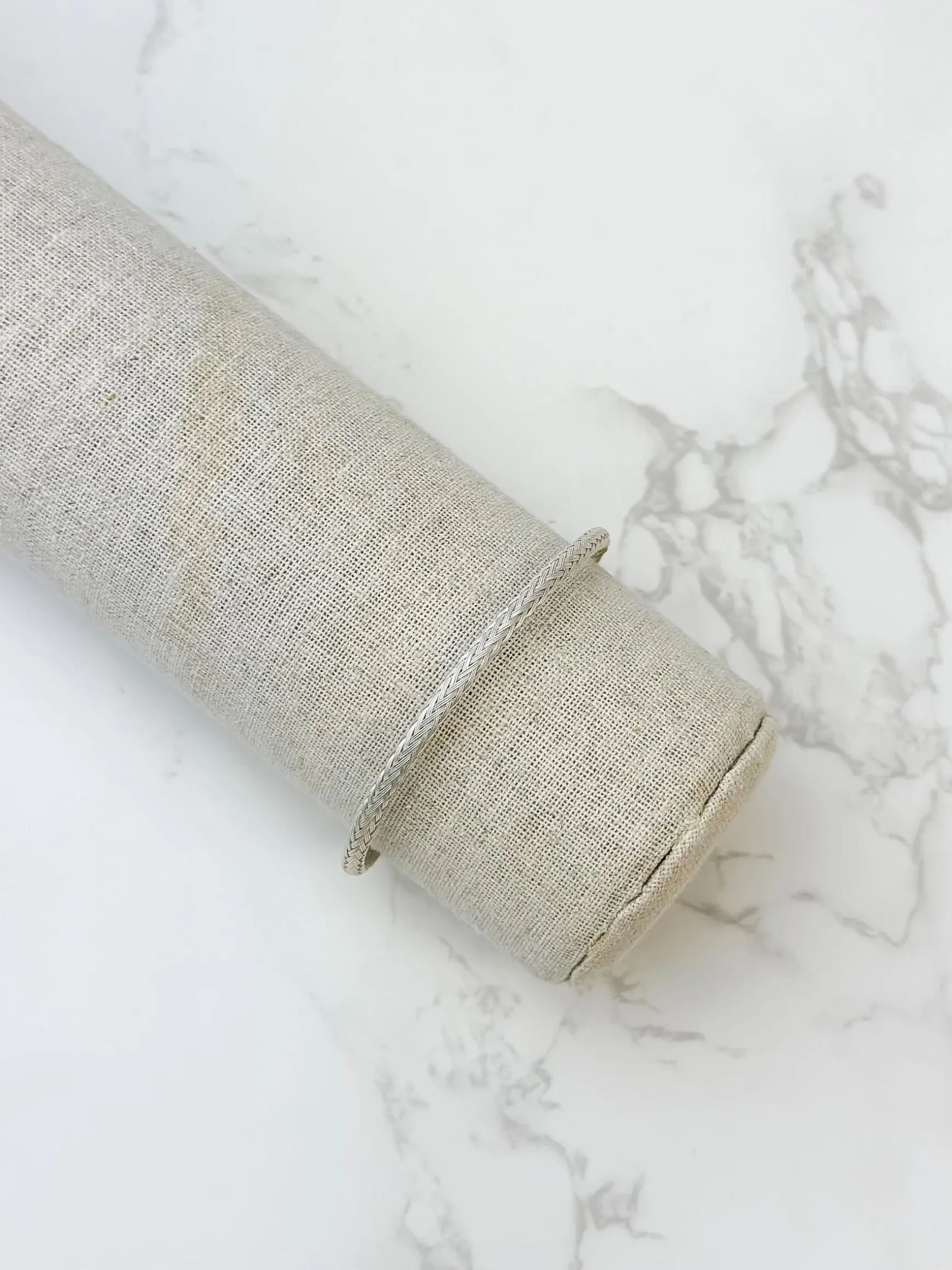 Matte Textured Bracelet - Silver