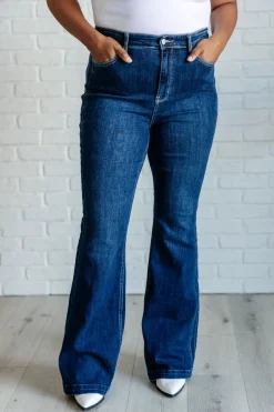Mavis High Rise Side Seam Detail Flare Jeans by Judy Blue